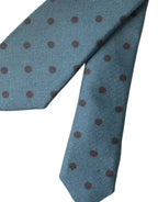 Dolce & Gabbana Green Black Polka Dot Silk Adjustable Men Tie - Zeiniez