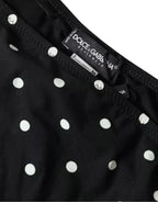 Dolce & Gabbana Black Polka Dot Swimwear Beachwear Bottom Bikini - Zeiniez
