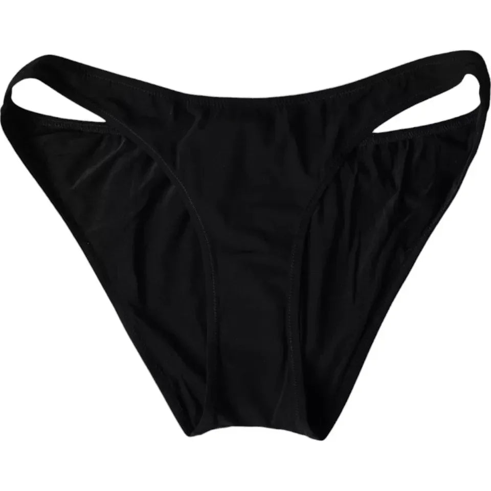 Dolce & Gabbana Black Nylon Swimwear Beachwear Bottom Bikini - Zeiniez