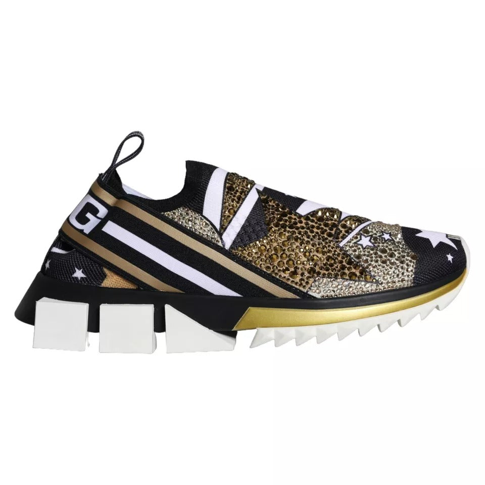 Dolce & Gabbana Multicolor Comet Star Print Sorrento Sneakers Shoes - Zeiniez