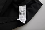 Dolce & Gabbana Black Graphic Print Cotton Crew Neck T-shirt - Zeiniez