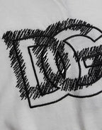 Dolce & Gabbana White Logo Round Neck Short Sleeves T-shirt - Zeiniez