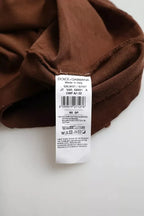 Dolce & Gabbana Brown Color Splash Cotton Crew Neck T-shirt - Zeiniez