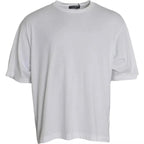 Dolce & Gabbana White Cotton Round Neck Short Sleeve T-shirt - Zeiniez