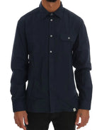 John Galliano Blue Casual Cotton Long Sleeve Shirt - Zeiniez