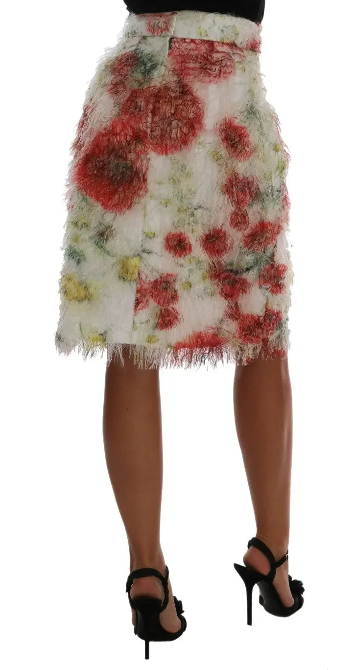Dolce & Gabbana Floral Patterned Pencil Straight Skirt - Zeiniez