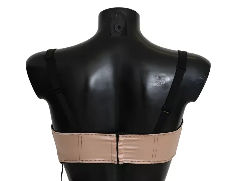 Dolce & Gabbana Black Straps Pink Balconcino Bra - Zeiniez