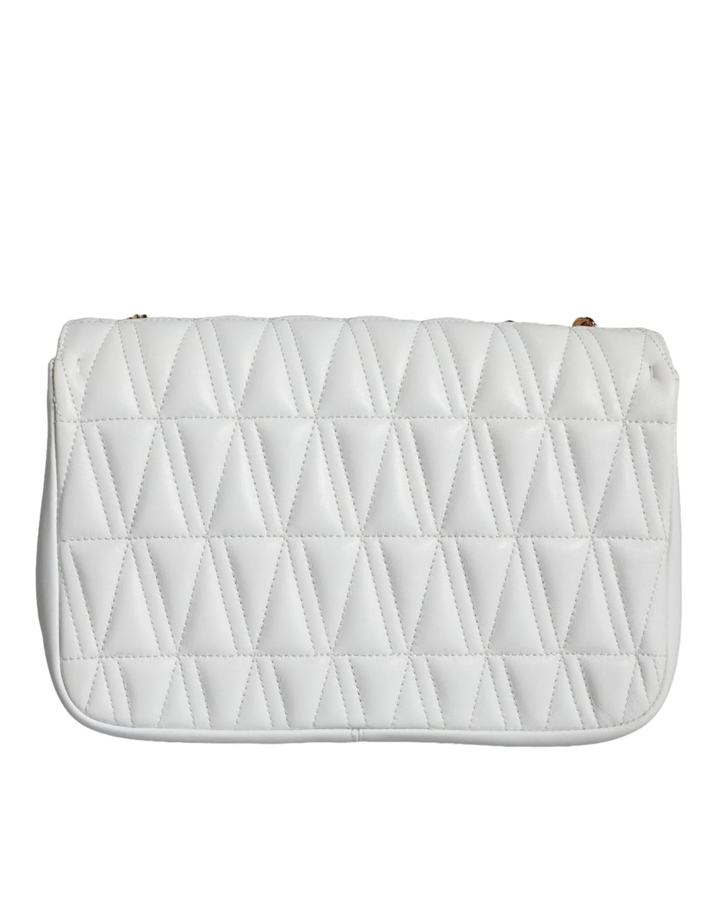 Versace White Mini Nappa Leather Crossbody Shoulder Bag - Zeiniez