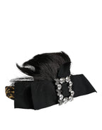 Dolce & Gabbana Black Hair Parrucchiera Crystal Headband Diadem - Zeiniez