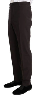 Dolce & Gabbana Bordeaux Wool Stretch Long 3 Piece Suit - Zeiniez