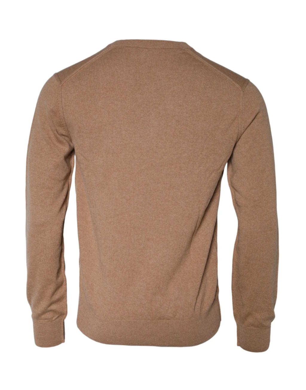 Dolce & Gabbana Brown Cashmere Knit V-neck Pullover Sweater - Zeiniez