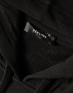 Versace Black Medusa Print Cotton HoodiePullover Sweatshirt Sweater - Zeiniez