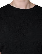 Dolce & Gabbana Black Cotton Sheath Knee Length Dress - Zeiniez
