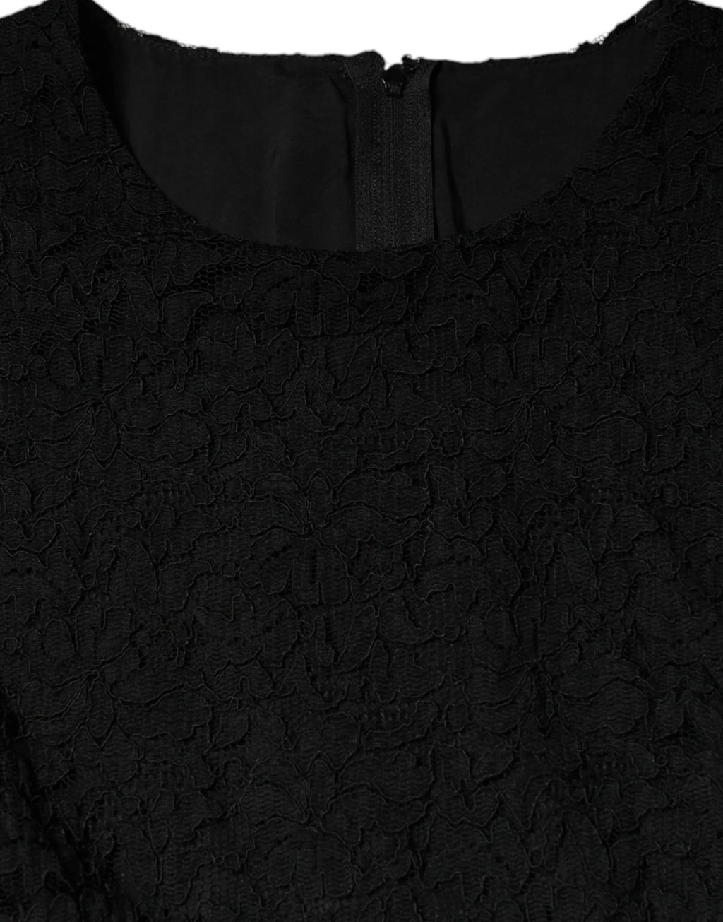 Dolce & Gabbana Black Cotton Sheath Knee Length Dress - Zeiniez