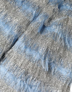 Dolce & Gabbana Light Blue Silver Jacquard A-line Midi Dress - Zeiniez