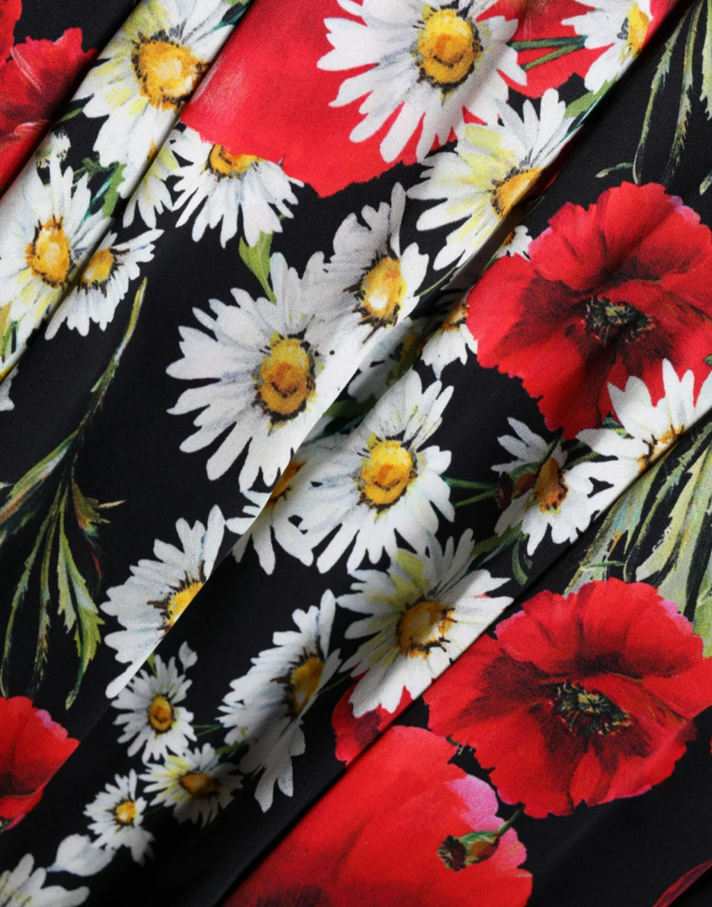 Dolce & Gabbana Black Floral Silk Sleeveless Long Gown Dress - Zeiniez