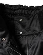 Dolce & Gabbana Black Quilted High Waist Women Boot Cut Pants - Zeiniez