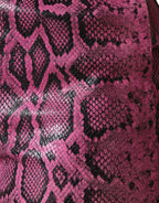 Dolce & Gabbana Pink Leather High Waist Hot Pants Shorts - Zeiniez