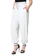Dolce & Gabbana White Nylon Jogger Sweatpants Pants - Zeiniez