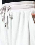 Dolce & Gabbana White Nylon Jogger Sweatpants Pants - Zeiniez
