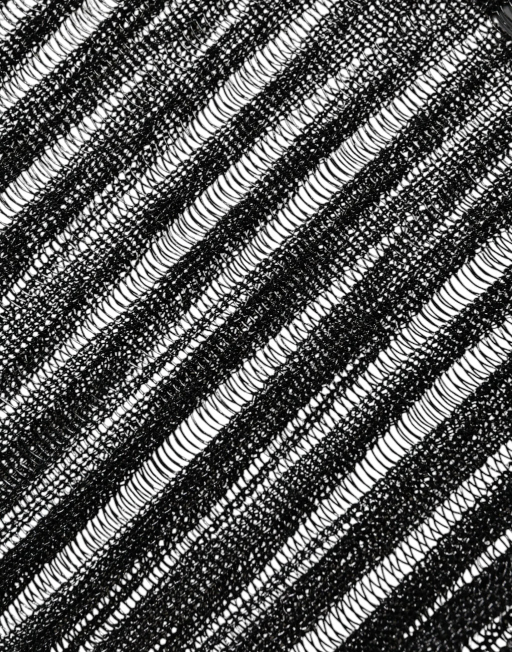 Dolce & Gabbana Black Stripe See Through Long Sleeves Top - Zeiniez