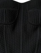 Dolce & Gabbana Black Bustier Sleeveless Corset Blouse Top - Zeiniez