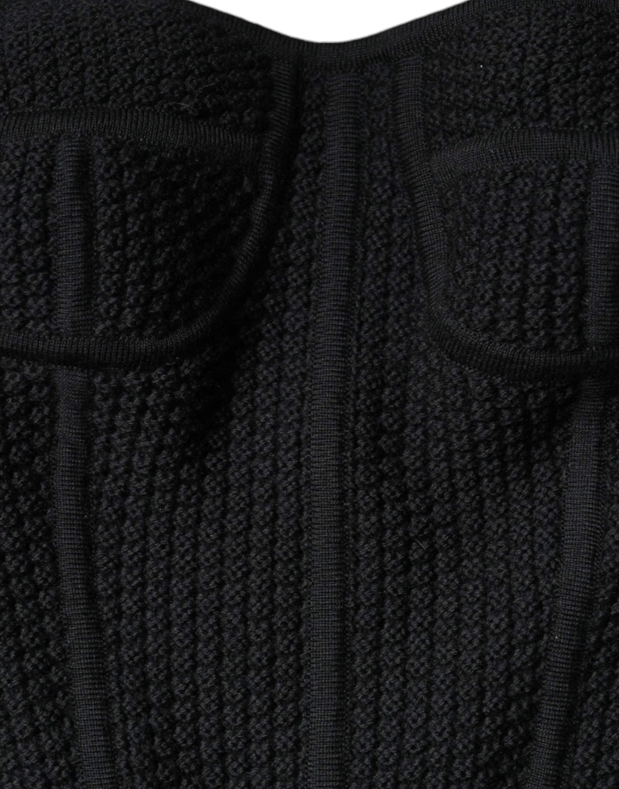 Dolce & Gabbana Black Bustier Sleeveless Corset Blouse Top - Zeiniez