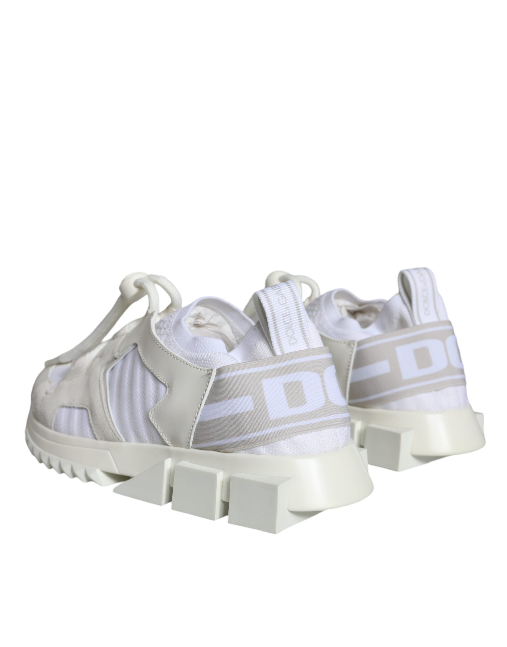 Dolce & Gabbana White Mesh Sorrento Trekking Sneakers Shoes - Zeiniez