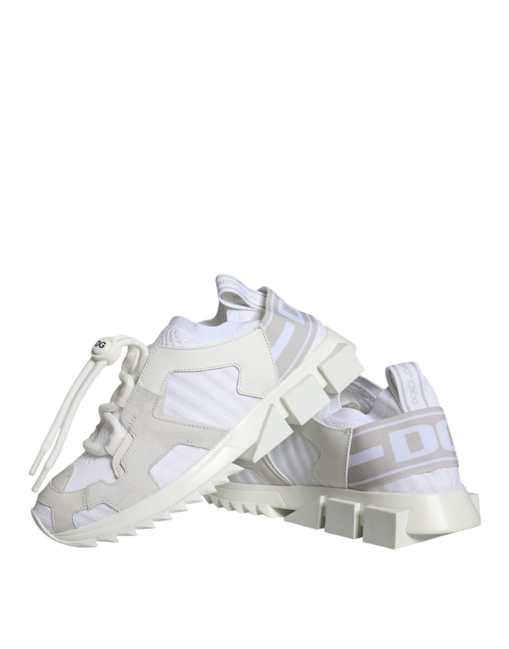 Dolce & Gabbana White Mesh Sorrento Trekking Sneakers Shoes - Zeiniez