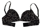 Dolce & Gabbana Black Millennials Star Non Wire Cotton Bra Underwear - Zeiniez