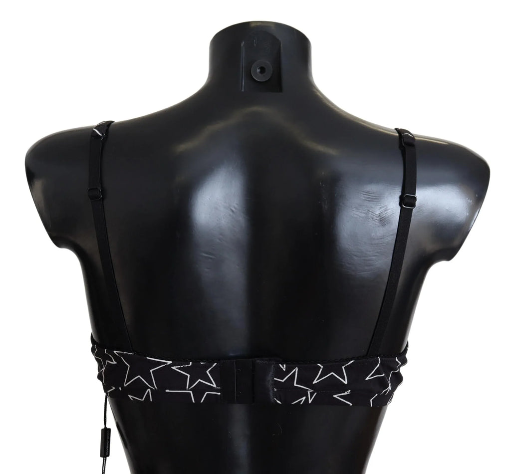 Dolce & Gabbana Black Millennials Star Non Wire Cotton Bra Underwear - Zeiniez
