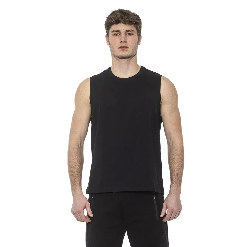 Tond Black Cotton Men Tank Top - Zeiniez