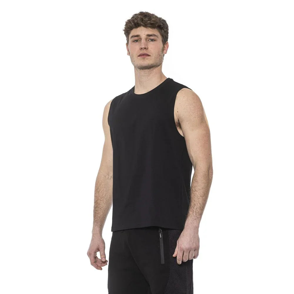 Tond Black Cotton Men Tank Top - Zeiniez