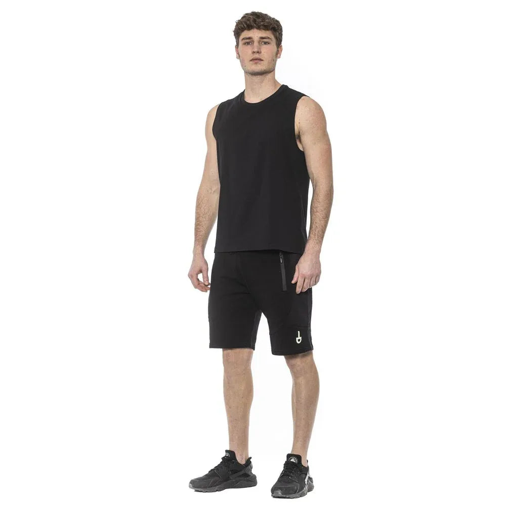Tond Black Cotton Men Tank Top - Zeiniez