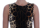 Dolce & Gabbana Brown Leopard Print Silk Sheath Dress - Zeiniez