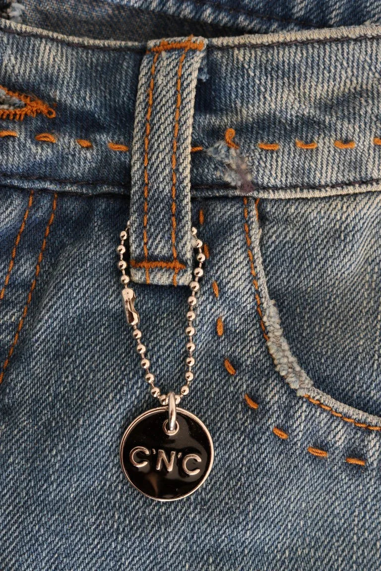 Costume National Blue Wash Cotton Classic Jeans - Zeiniez