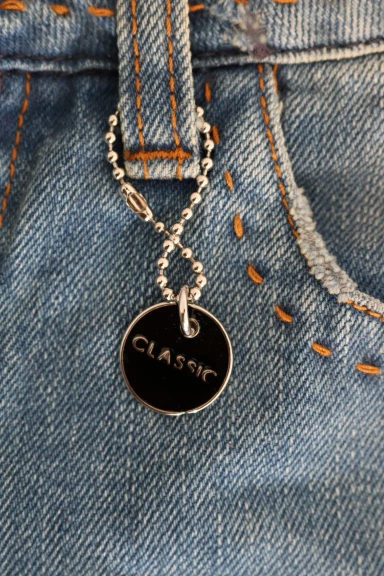 Costume National Blue Wash Cotton Classic Jeans - Zeiniez