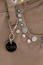 Costume National Beige Cotton Stretch Slim Fit Jeans - Zeiniez