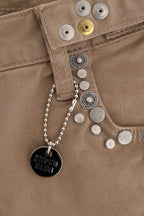 Costume National Beige Cotton Stretch Slim Fit Jeans - Zeiniez