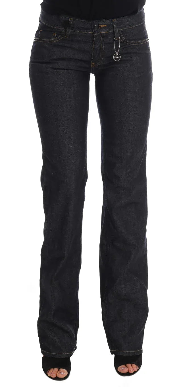 Costume National Dark Blue Cotton Classic Fit Jeans - Zeiniez