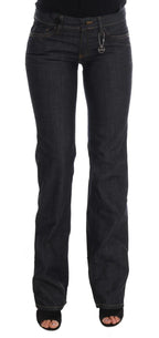 Costume National Dark Blue Cotton Classic Fit Jeans - Zeiniez