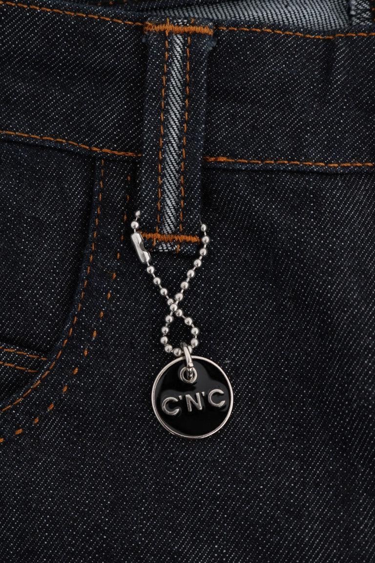 Costume National Blue Cotton Stretch Slim Fit Jeans - Zeiniez