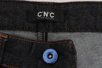 Costume National Blue Cotton Stretch Slim Fit Jeans - Zeiniez