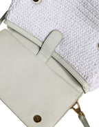 Dolce & Gabbana White Rafia Leather SICILY Crossbody Bag - Zeiniez