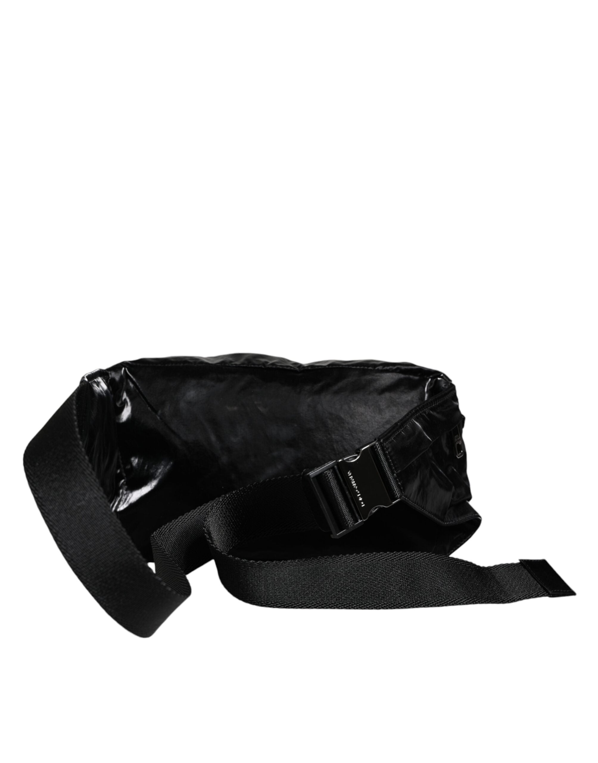 Dolce & Gabbana Black Nylon Fabric Belt Waist Fanny Pack Bag - Zeiniez