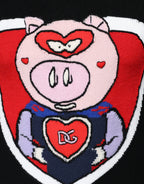 Dolce & Gabbana Black Cashmere Pig of the Year Pullover Sweater - Zeiniez