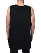 Dolce & Gabbana Black Cotton Born To Be Free Sleeveless T-shirt - Zeiniez