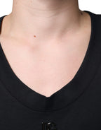 Dolce & Gabbana Black Cotton Born To Be Free Sleeveless T-shirt - Zeiniez