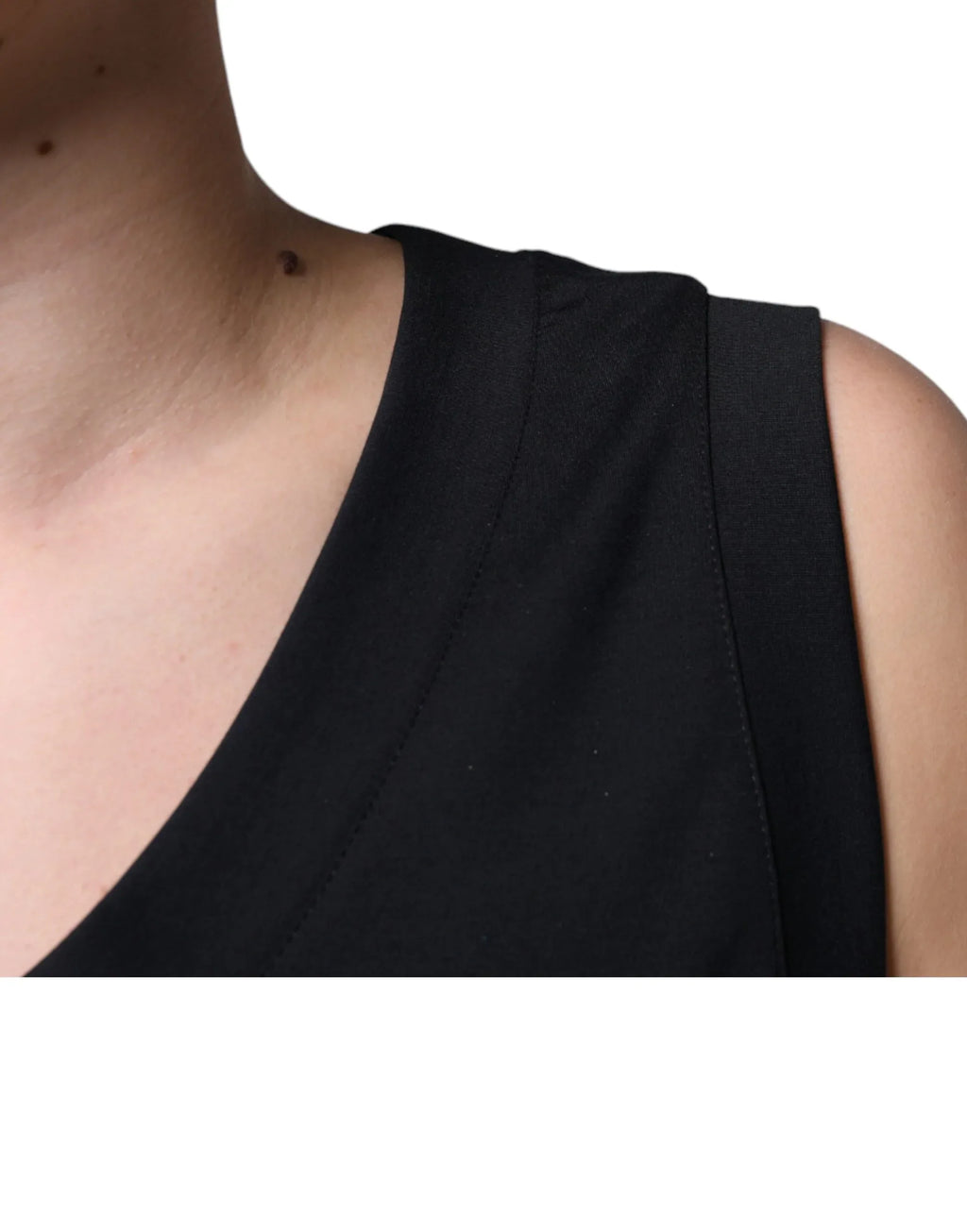 Dolce & Gabbana Black Cotton Born To Be Free Sleeveless T-shirt - Zeiniez