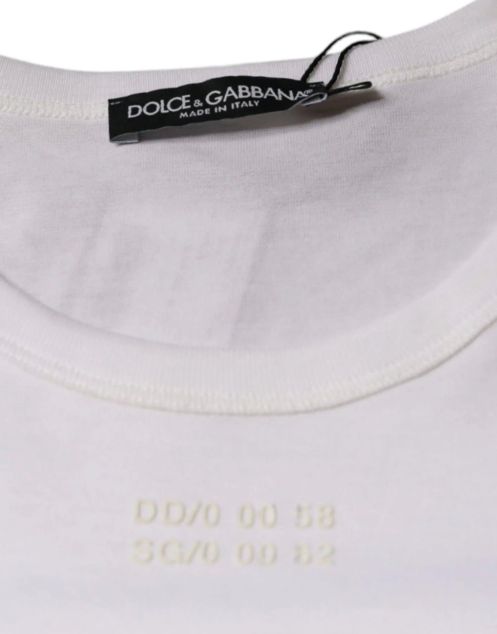 Dolce & Gabbana White Cotton Pocket Short Sleeves T-shirt - Zeiniez